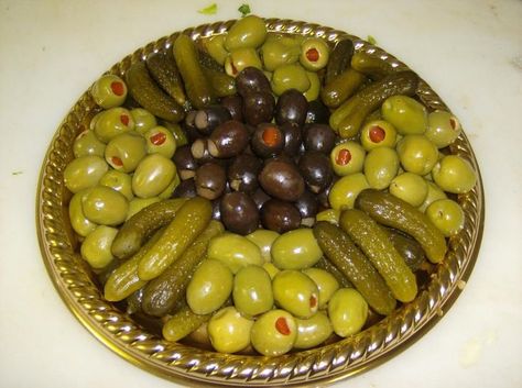 Relish Trays on Pinterest | Serving Dishes, Veggie Tray and Cheese ... Pickle Olive Tray, Pickle Platter Ideas, Relish Tray Ideas For Christmas, Pickle And Olive Tray Ideas, Pickle Charcuterie Board, Pickle Tray, Vegetable Trays, Fruit Trays, Pickled Okra