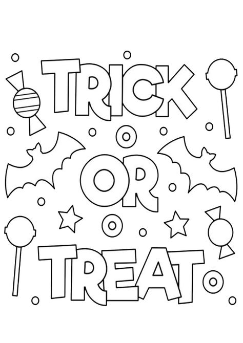 Fun Halloween coloring pages for your little one. They are free and easy to print. The collection is varied with different skill levels Gambar Halloween, Halloween Coloring Pictures, Tapeta Hello Kitty, Halloween Coloring Pages Printable, Candy Coloring Pages, Fargelegging For Barn, Cute Halloween Coloring Pages, Bat Coloring Pages, Uhyggelig Halloween