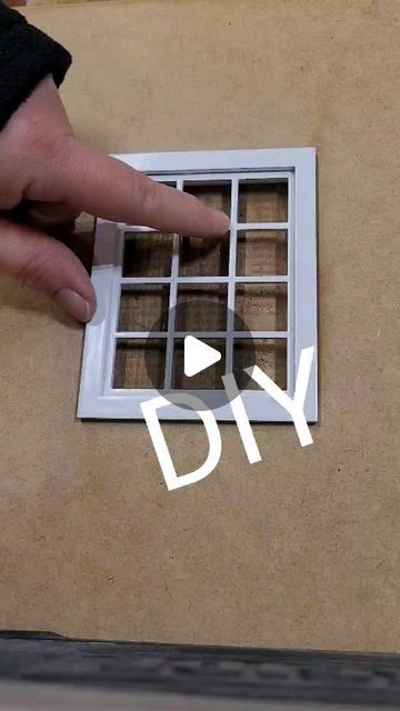 Harv & Evy Mini on Instagram: "DIY window. This is the window for my next project. But what if you want the window color to be different than the wall color, or if you want to change the wall color later. Painting or masking windows is tiring. That's why I tried to find an easy system for this problem. you just have to put it together. and there is also space for the outside wall. hope you like it 😁 #miniatureart #miniatureworld #Miniaturedollhouse #miniaturen #miniature #miniatures #miniaturist #tinythings #12thscale #dollhouse #minithings #dollhouseminiatures #dailymini #dollhousefurniture #tiny #handmade #minis" Dolls House Windows Diy, Doll House Windows Diy, Diy Dollhouse Shutters, Dollhouse Windows Diy, Easy Miniature Crafts, Dollhouse Decorating Ideas Diy, Fake Window Diy, Doll House Windows, Miniature Houses Diy