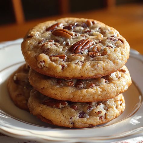 Pecan Pie Cookies Soft And Chewy Butter Pecan Cookies, Disney Grand Floridian Cookies, Great American Cookie Recipe Copycat Chewy Pecan, Pecan Pie Bliss Cookies, Gluten Free Pecan Pie Cookies, Pecan Pie Sugar Cookies, Pecan Sugar Cookie Recipe, Crispy Chewy Oatmeal Cookies, Pecan Sandies Cookies Pioneer Woman