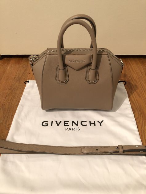 Givenchy Mini Antigona in Tan #givenchy #antigona #handbag #luxury #designer Antigona Mini, Givenchy Mini Antigona, Mini Antigona, Handbag Luxury, Givenchy Antigona, Soft Life, Givenchy Paris, 2024 Vision, Givency Antigona Bag