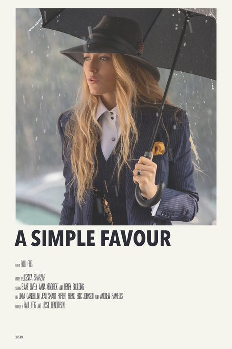 A Simple Favour, Space Movie Posters, A Simple Favor, Avengers Movie Posters, Old Bollywood Movies, Quote Movie, Simple Favor, Indie Movie Posters, Disney Movie Posters