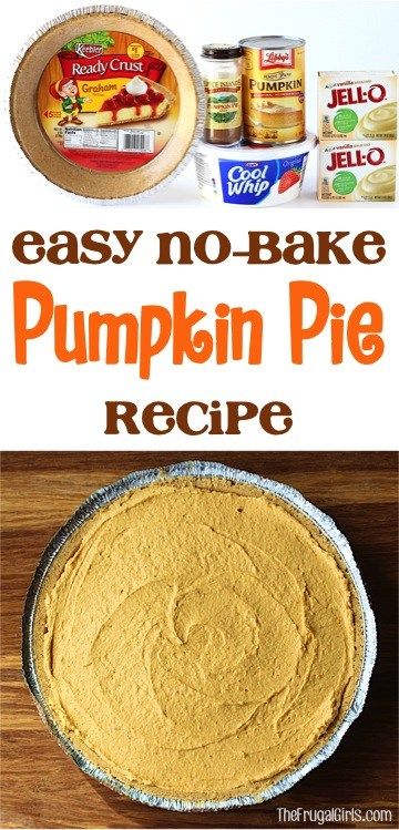 Best No Bake Pumpkin Pie Recipe | The Frugal Girls Easy No Bake Pumpkin Pie, No Bake Pumpkin Pie Recipe, No Bake Pumpkin, Bake Pumpkin, Pies Recipes, No Bake Pumpkin Cheesecake, Fall Parties, Pumpkin Pie Cheesecake, No Bake Pumpkin Pie