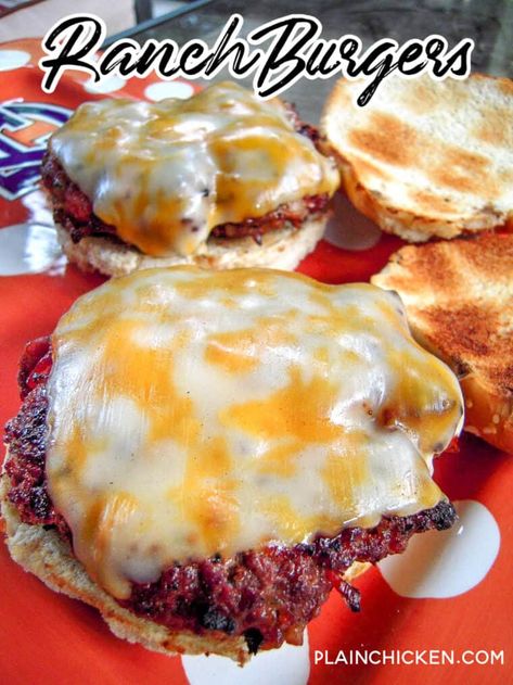 Ranch Burgers - Plain Chicken Best Burger Recipe Ever, Dales Seasoning, Ranch Burgers, Best Burger Recipe, The Best Burger, Burger Patties, Plain Chicken, Burger Recipe, Burgers Sandwiches