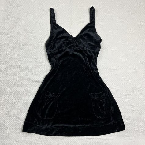 Soft Velvet Vneck Sleevless Mini Dresss with Two... - Depop Depop Finds, 90s Mini Dress, 90s Velvet, Velvet Mini Dress, Mini Velvet Dress, Beach Dress, Soft Velvet, Cover Up, Velvet