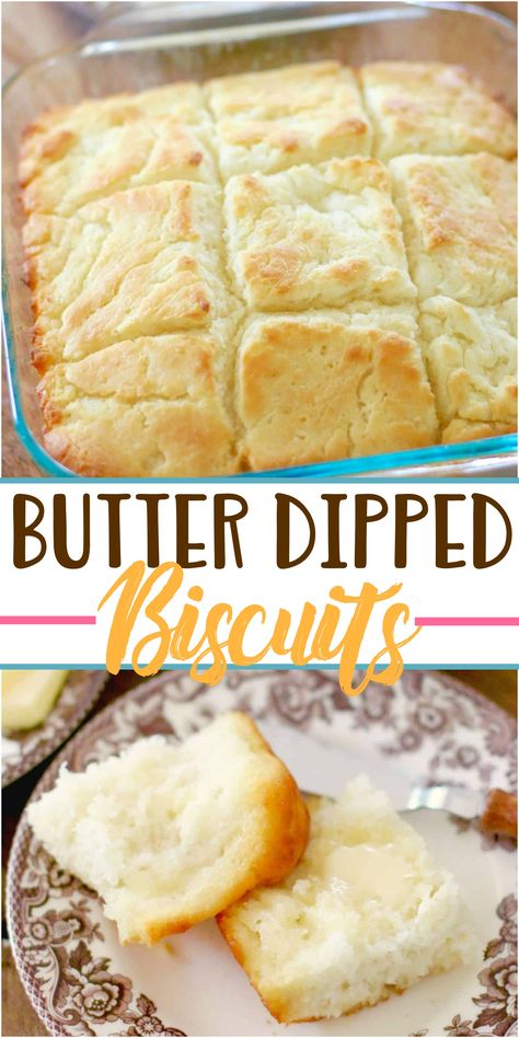 Butter Dip Buttermilk Biscuits are the easiest homemade biscuits. No biscuit cutter needed and no yeast! Thick, fluffy and buttery! Heavenly! Easy Breads, Biscuits Butter, Biscuits Cake, Easy Homemade Biscuits, Golden Corral, Biscuits Recipes, Homemade Biscuits Recipe, Timmy Time, Butter Biscuits