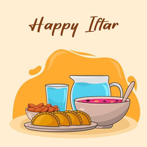 Happy Iftar Cartoon Happy Iftar, Iftar, The Happy, Vector Art, Vector Free, Royalty Free, For Free, Clip Art, Art