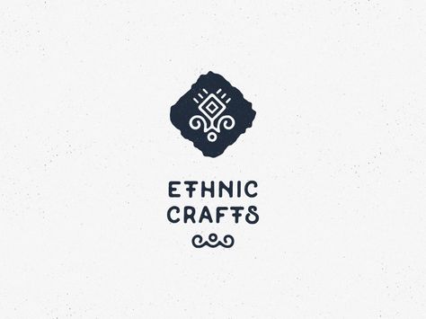 Ethnic Crafts by Artem Bulbfish Craft Branding, Craft Logo Design, Dribbble Logo, Logo Mexicano, Handmade Logo Design, Crafts Logo, Fancy Logo, Typographie Inspiration, Logo Personal