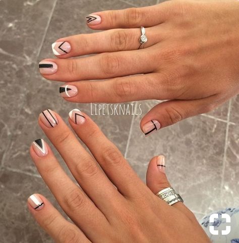 Minimal Nails Art, Mens Nails, Geometric Nail Art, Minimalist Nail Art, Geometric Nail, Minimal Nails, Ideas Nails, Trendy Nail Art, Gel Nail Designs