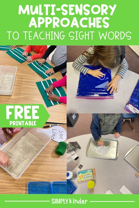 Ela Sensory Activities, Sight Words Sensory Activities, Multisensory Sight Word Activities, Multi Sensory Reading Activities, Sensory Phonics Activities, Real Witchcraft, Multisensory Learning, Multisensory Phonics, Sensory Classroom