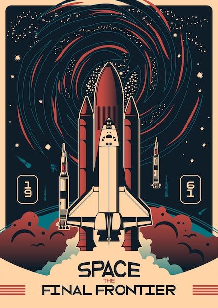 Free vector space vertical poster with r... | Free Vector #Freepik #freevector #rocket-illustration #rocket #space-rocket #spaceship Explore Poster, Retro Space Posters, Vintage Space Poster, Space Travel Posters, Space Banner, Art Spatial, Nasa Poster, Astronomy Poster, Space Illustration