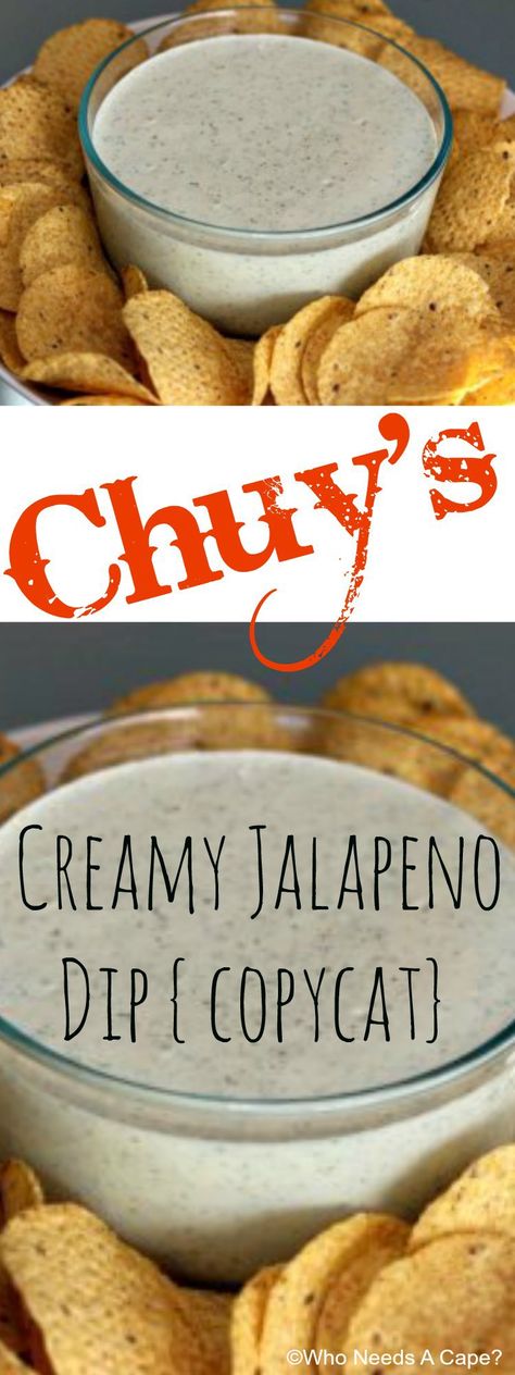 Chuys Jalapeno Dip, Chuys Creamy Jalapeno, Chuys Creamy Jalapeno Dip Recipe, Chuys Creamy Jalapeno Dip, Jalapeno Dip Recipes, Creamy Jalapeno Dip, Bbq Stand, Jalapeno Dip, Party Sides