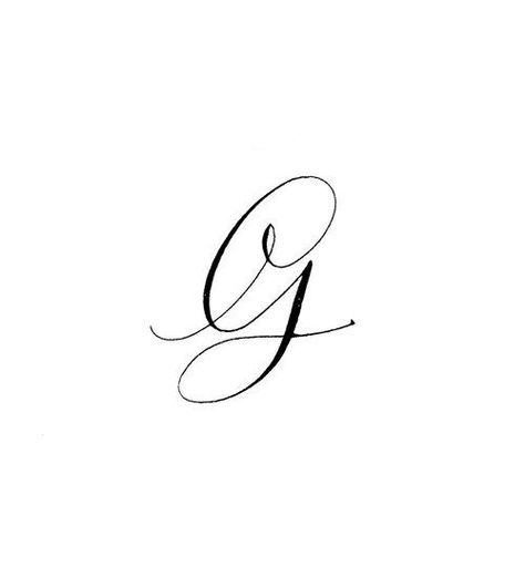 G Signature Ideas, Letra G Aesthetic, G Initial Tattoo, G Letter Tattoo, Cursive G, Letter G Tattoo, G Signature, Monogram Tattoo, G Initial