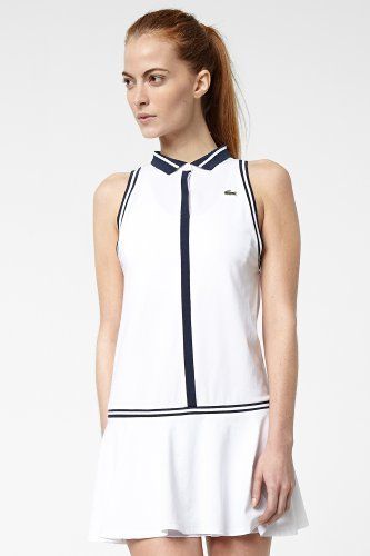 Lacoste Sleeveless Technical Pique Pleated Tennis Dress Lacoste Tennis Dress, Pleated Tennis Dress, Mode Tennis, Lacoste Dress, Tennis Outfits, Tennis Tank Tops, Lacoste Women, Lacoste Sport, Sport Tennis