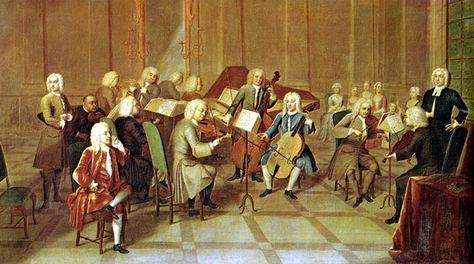 baroque orchestra Early Music, Classical Period, Music Painting, Chamber Music, Baroque Art, Book Illustration Art, Antique Illustration, Music Composers, Big Art