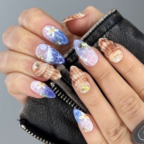 Beginners Tips for Free Summer Nail Designs Gel Nails Beach, Island Nails, Adorable Nails, Ocean Nails, Nails Beach, Latest Nail Designs, Summer Nails Beach, May Nails, Beach Hawaii