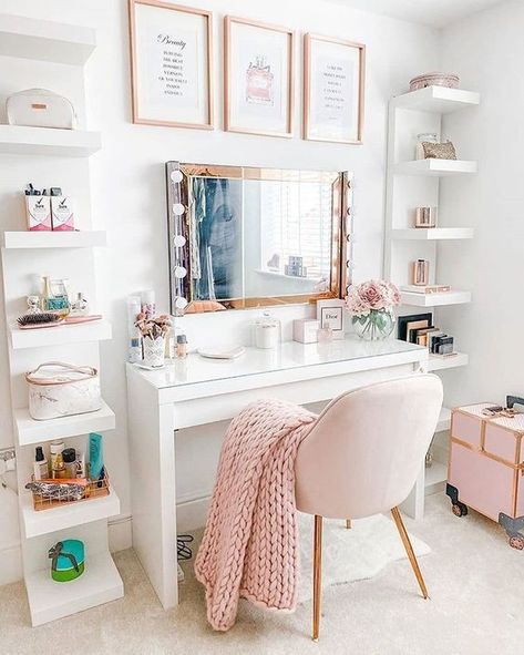 Glam Room Decor, Dressing Room Decor, Glam Room, Room Design Bedroom, Girl Bedroom Decor, Room Makeover Bedroom, Dressing Room Design, Room Makeover Inspiration, Room Inspiration Bedroom