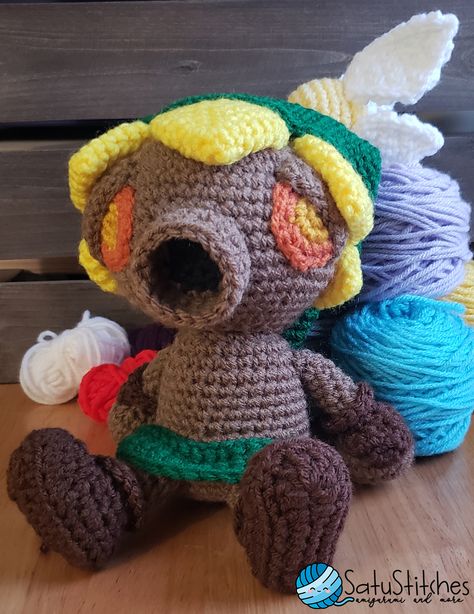 Majoras Mask Crochet Pattern, Link Crochet Pattern Zelda, Crochet Link Zelda, Legend Of Zelda Amigurumi, Free Zelda Crochet Pattern, Link Hat Crochet Pattern Free, Crochet Zelda Pattern, Legend Of Zelda Alpha Pattern, Legend Of Zelda Crochet Patterns