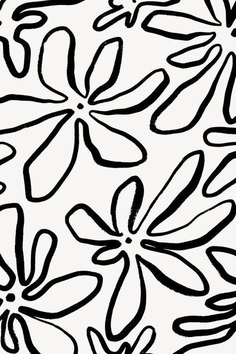 Abstract Floral Line Drawing, Simple Abstract Background, Simple Line Pattern, Simple Patterns To Paint, Simple Design Background, Minimal Pattern Design, Graphic Palette, Floral Design Illustration, Simple Flower Pattern