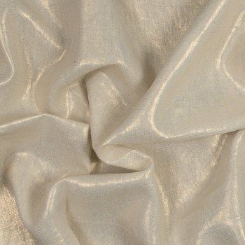 Ivory Medium Weight Linen Woven with Metallic Gold Foil-321087-10 Smocking Pattern, Linen Fabric By The Yard, Spring Sewing, Decorative Embroidery, Linen Fabrics, Mood Fabrics, Metallic Fabric, Gold Pattern, Fabric Online