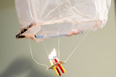 How to Make a Mini Flyable Hot Air Balloon with Candles: 10 steps Make A Hot Air Balloon, Balloon Experiment, Cub Scouts Bear, Cub Scout Crafts, Bear Scouts, Diy Hot Air Balloons, Cub Scout Activities, Transportation Activities, Balloon Words