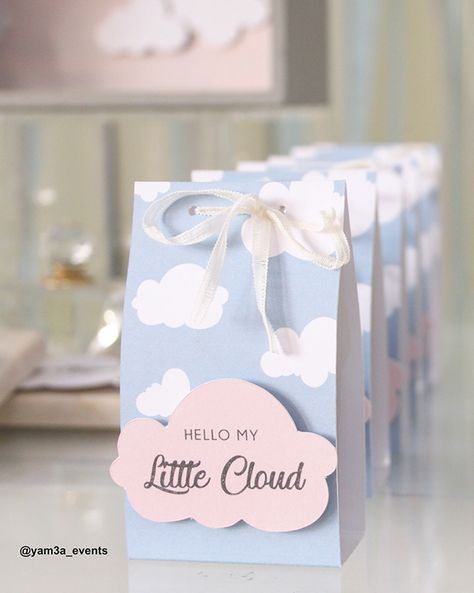 (Cloud) Baby Shower on Behance Cloud Gift Ideas, Over The Clouds Baby Shower Theme, Cloud One Birthday, Cloud 1st Birthday Party, Cloud Theme Baby Shower Invitations, First Birthday Cloud Theme, Birthday Clouds Theme, On Cloud Nine Party Favors, Cloud Nine Party Favors