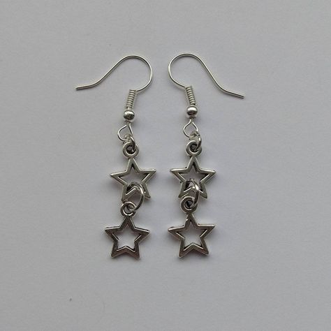 Mini double  lucky star handmade earrings See second  photo  for sizing  Complete in gift bag Jewelry Accessories Ideas, Funky Jewelry, Lucky Star, Girly Jewelry, Jewelry Inspo, Dream Jewelry, Pretty Jewellery, Fashion Jewellery, Star Earrings