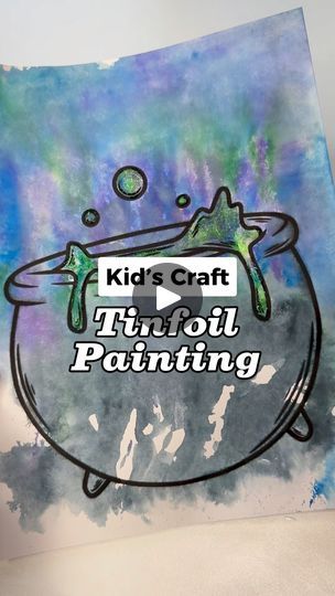 Easy Kid’s Halloween Activity 🧪How To Paint With Tinfoil 💕FOLLOW for more kid’s activities! #kidsactivities #kidsactivity #kidscrafts #kidscraft #kidsartsandcrafts #halloween #halloweencrafts #halloweenactivities | Emerald Outlaw | Emerald Outlaw · Original audio K4 Crafts, Wednesday Crafts, S Activities, Marker Painting, Halloween Activity, Small Group Activities, Thanksgiving Art, Vbs Crafts, Diy Toddler