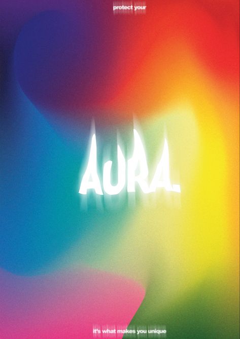 aura poster aesthetic gradient graphic design photoshop adobe illustrator Aura Graphic Design, Aura Logo Design, Aura Illustration, Aura Logo, Protect Your Aura, Aura Design, Energy Poster, Aura Poster, Heat Map