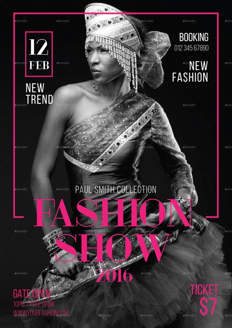 Fashion Show Flyer | GraphicRiver Fashion Poster Design Advertising, Fashion Show Poster Design, Invitation Graphic Design, Fashion Show Flyer, Fashion Invitation, Show Flyer, Fashion Show Makeup, Fashion Flyer, Posters Conception Graphique