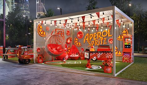 Outdoor Booth, Brand Activation Ideas, Experiential Marketing Events, Event Booth Design, Outdoor Restaurant Design, Event Booth, Photo Zone, Kiosk Design, Exhibition Stand Design