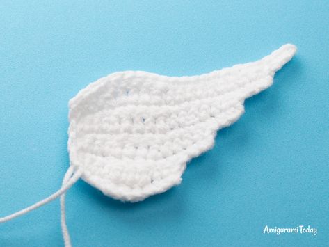 Free Christmas crochet angel pattern - Wings Amigurumi Wings Free Pattern, Crochet Angel Wings Free Pattern Easy, Angel Amigurumi Free Pattern, Wings Crochet Pattern Free, Crocheted Angels Free Pattern, Crochet Wings Pattern, Crochet Angel Wings Free Pattern, Crochet Wings Free Pattern, Amigurumi Wings