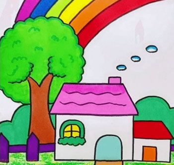 I Am In A Semi-Shut-Down | Good Times Always School Wall Art Ideas, Peraturan Kelas, Scenery Drawing For Kids, Kindergarten Drawing, Rainbow Drawing, Flower Pattern Drawing, Hard Decisions, My Therapist