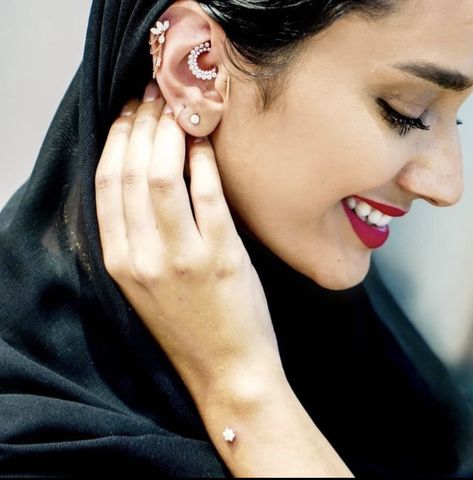 Curated Ears, The Dubai Mall, Piercing Conch, Piercing Tragus, Maria Tash, Ear Party, Daith Piercing, Conch Piercing, Dubai Mall