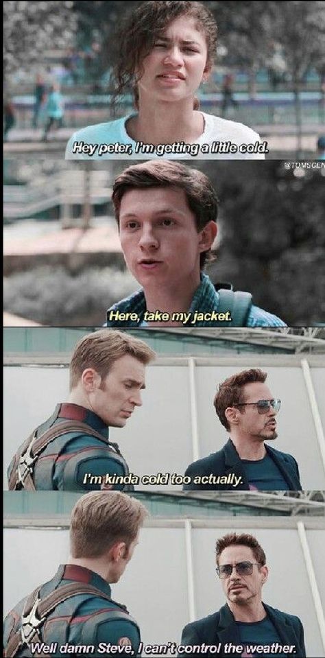 Funny avenger Meme Disney, Avengers Humor, Humor Disney, Beteg Humor, Spiders Funny, Funny Marvel Memes, Marvel Quotes, Pahlawan Marvel, Marvel Avengers Funny