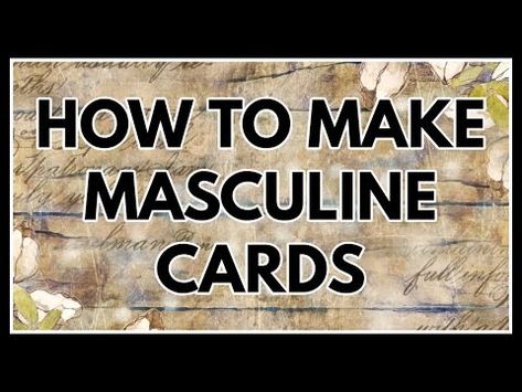 (1) How to make a masculice cards... easy and simple card idea for any occasion + great gift idea! - YouTube Homemade Cards For Men, Cards For Men Handmade, Masculine Cards Handmade, Strip Cards, Papercrafting Techniques, Cards Easy, Card Making Videos, Card Making Tips, Masculine Birthday Cards