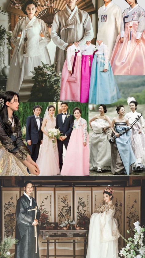 #hanbok #wedding #korean #koreanwedding Korean Wedding Aesthetic, Korean Traditional Wedding, Traditional Korean Wedding, Wedding Hanbok, Hanbok Wedding, Wedding Korean, Korean Traditional Clothing, Korean Wedding, Traditional Korean