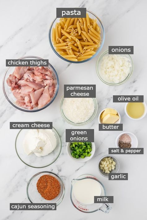 Creamy Cajun Chicken Pasta Cajun Chicken Pasta Cream Cheese, Cajun Chicken Pasta Without Heavy Cream, How To Make Cajun Pasta, Pasta Cajun Chicken, Simple Cajun Pasta, Cajun Chicken Pasta Videos, Cream Chicken Pasta Recipes, Easy Cajun Alfredo Sauce, Chicken Pasta Recipes Without Cream