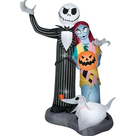 Nightmare Before Christmas Scene, Jack Skellington Inflatable, Halloween Express, Nightmare Before Christmas Halloween, Inflatable Decorations, Halloween Inflatables, Christmas Inflatables, Halloween Scene, Halloween Yard