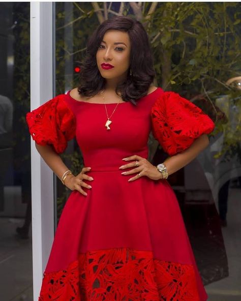 1,065 Likes, 1 Comments - •For the love of fashion (@mishono_onpoint) on Instagram Red Dress Off Shoulder, Dinner Gown Styles, Women Red Dress, Latest Dress Design, African Dresses Modern, Lace Dress Styles, Afrikaanse Mode, African Lace Dresses, Dress Off Shoulder