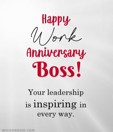 20+ Best Work Anniversary Wishes for Boss - WishonDish Work Anniversary Wishes, Work Anniversary Quotes, Best Thank You Message, Message For Boss, Happy Work Anniversary, Happy 10 Year Anniversary, Happy Boss, Best Boss Ever, Good Night All