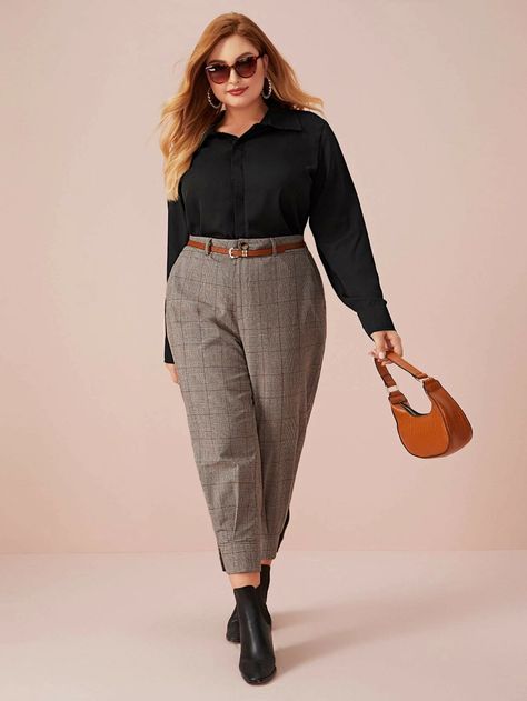 Office Interview Outfit Plus Size, Plus Size Fashion For Women Office, Outfit Ideas Xl Size, Plus Size Business Attire Summer, Winter Plus Size Outfits Work, Business Casual Outfits For Plus Women, Corporate Attire Women Plus Size, Office Outfit Plus Size, Business Casual Outfits Mid Size