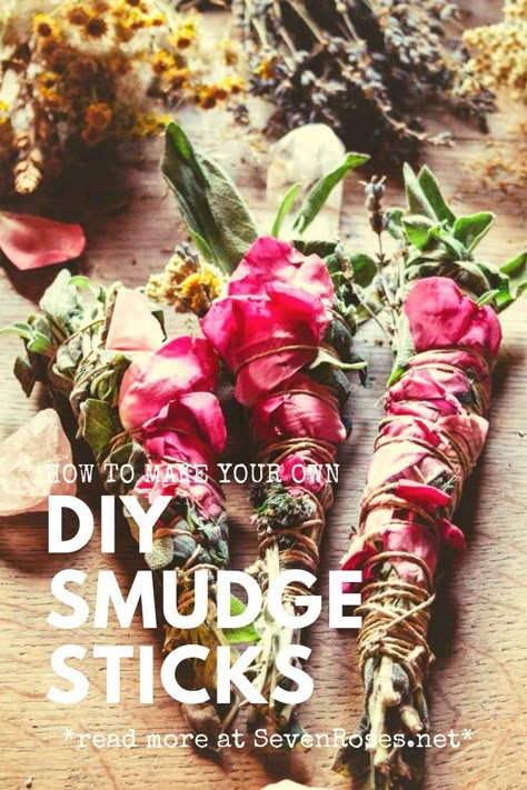 Smudge Sticks Diy, Eco Friendly Diy, Sage Smudging, Diy Kosmetik, Magical Herbs, Herbal Magic, Homemade Remedies, Smudge Sticks, Healing Herbs