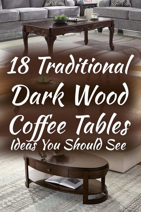 Wood Coffee Table Decor, White Coffee Table Living Room, Cherry Wood Coffee Table, Coffee Tables Ideas, Wood Coffe Table, Wood Coffee Table Living Room, Cherry Coffee Table, Dark Wood Coffee Table, Brown Sofa Living Room