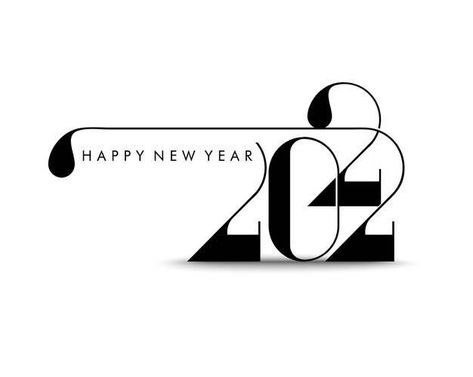 Happy New Year Calligraphy Design, Happy New Year Poster Graphics, New Year Post Design, Happy New Year Lettering, Happy New Year Logo, Happy New Year Typography, 2022 Illustration, New Year Logo, Happy New Year Letter