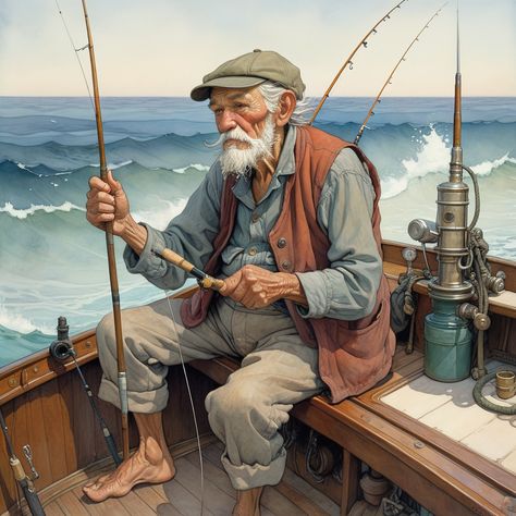 "The Old Man and the Sea" is a classic novella written by Ernest Hemingway that tells the story of an aging Cuban fisherman named Santiago who has gon... -  #conquers #Elderly #Man #Ocean #vast The Old Man And The Sea, Hallo Costumes, Bahubali 2, Vast Ocean, Old Fisherman, Fish Man, Country Music Stars, Ernest Hemingway, Unique Image