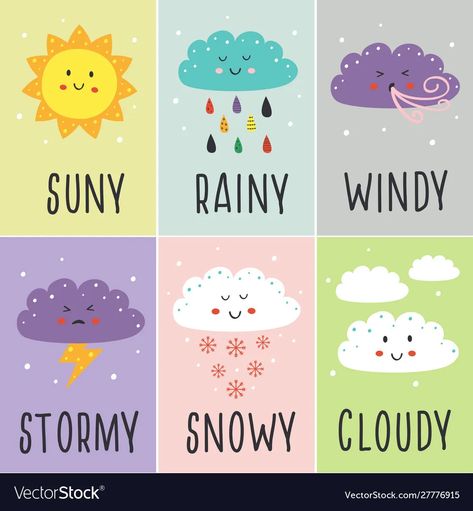 Weather Activities Preschool, Preschool Charts, English Activities For Kids, Learning English For Kids, Kids English, English Classroom, English Lessons For Kids, English Activities, Kids Calendar