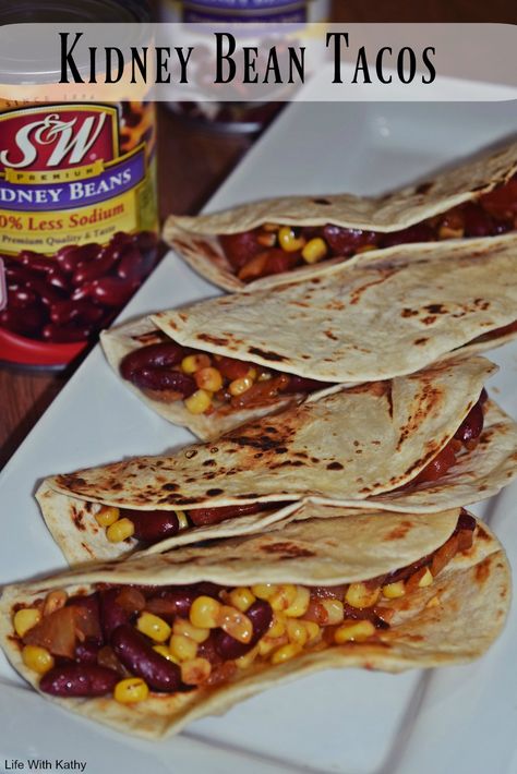 ad I love using @SWBeans in all my recipes. You can easily substitute other foods with the beans. It's simple, and they taste delicious. I used the S&W Kidney Beans and made some kidney bean tacos. #SWBeans #IC Kidney Beans Recipe, Recipes With Kidney Beans, Skillet Chicken Parmesan, Crispy Oven Fried Chicken, Crispy Oven Fries, Bacon Grilled Cheese, Trout Recipes, Easy Sheet Pan Dinners, Bean Tacos