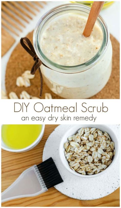 Home Made Oatmeal, Oatmeal Face Scrub, Scrub Homemade, Oatmeal Scrub, Diy Oatmeal, Scrub Skin, Coffee Face Scrub, Bath Stuff, Homemade Oatmeal