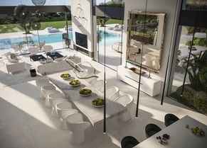 Pool View, Minimal Home, Beautiful Villas, Luxury Sofa, Villa Design, House Inspo, Five Star, 인테리어 디자인, My Dream Home